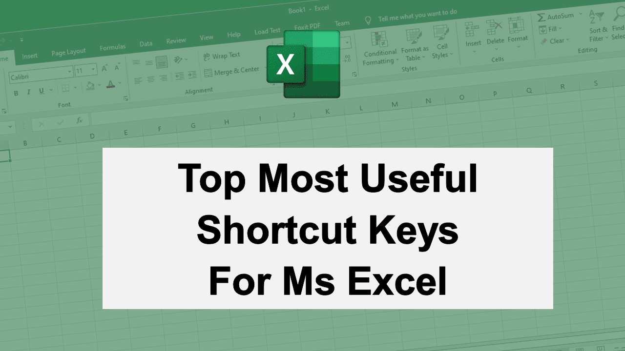 Microsoft Office, Microsoft Excel, Top Most Useful Shortcuts In Excel Shortcut Keys