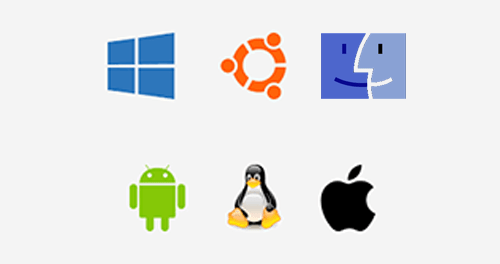 operating system, Apple macOS, Microsoft Windows, Google's Android OS, Linux Operating System, and Apple iOS,GUI