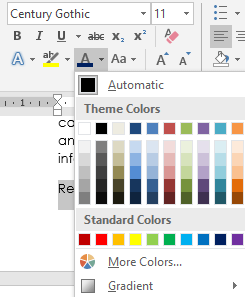 Font Color 1