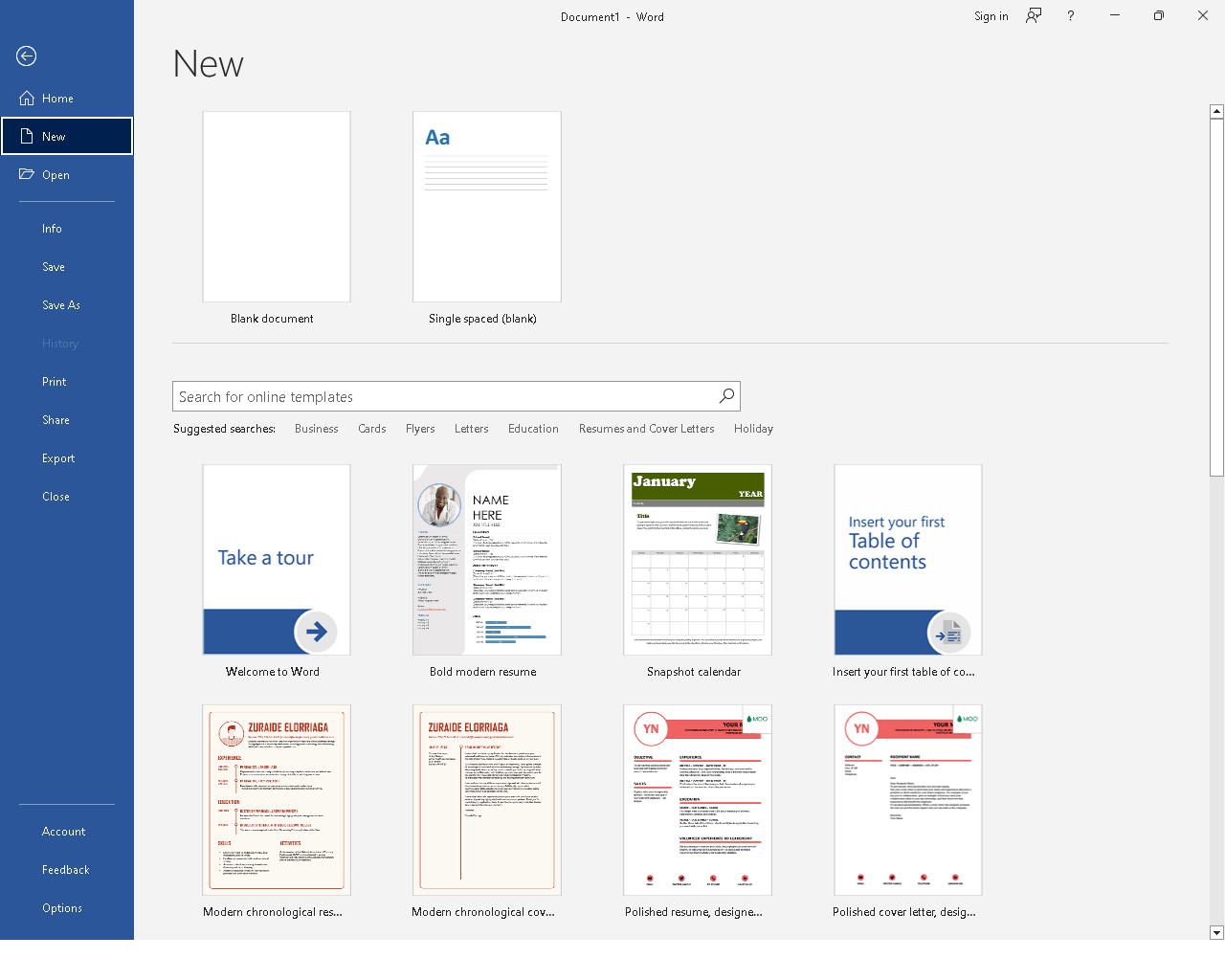 Start Page
