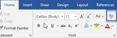 Ms Word Clear All Formatting