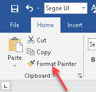 Ms Word Format Painter