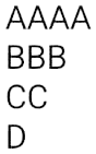 Alphabets Pattern 6