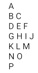 Alphabets Pyramid 7