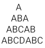 Alphabets Pyramid 16