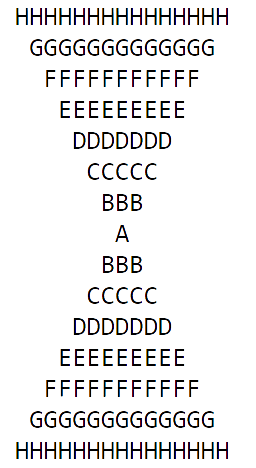 Alphabets Pyramid 19