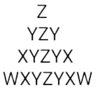 Alphabets Pyramid 20