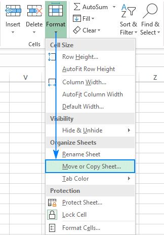 move copy sheet in excel